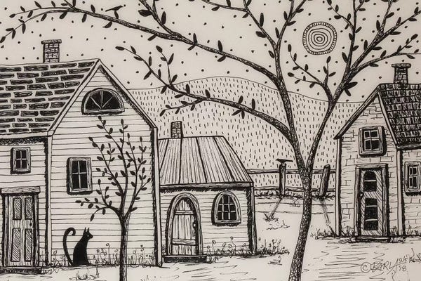 Black Cats: Country Cottages by Karla Gerard