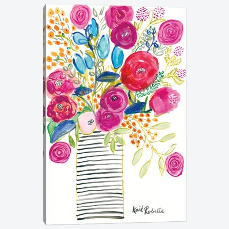 Blissful Blooms Canvas Print #KAI124} by Kait Roberts Canvas Wall Art