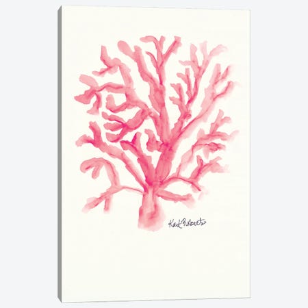 C is for Coral Canvas Print #KAI15} by Kait Roberts Canvas Wall Art