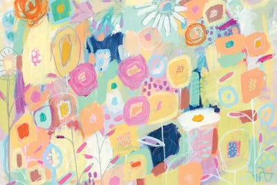 It's Risky To Blossom by Kait Roberts framed canvas print