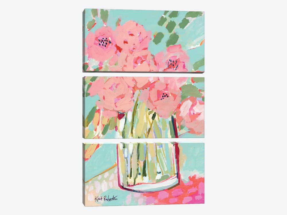 Hot Pink Summer by Kait Roberts 3-piece Canvas Art