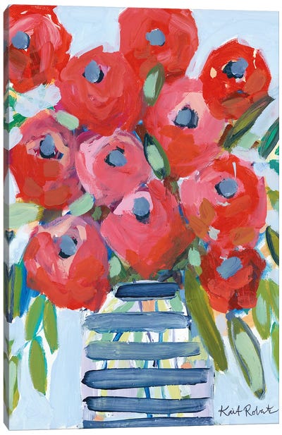 April Showers Give Me Flowers Canvas Art Print - Kait Roberts