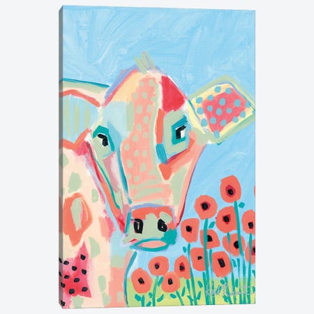 Willa with Poppies Canvas Print #KAI238} by Kait Roberts Canvas Print
