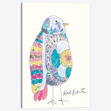 Janice The Bird Canvas Print #KAI252} by Kait Roberts Canvas Art Print