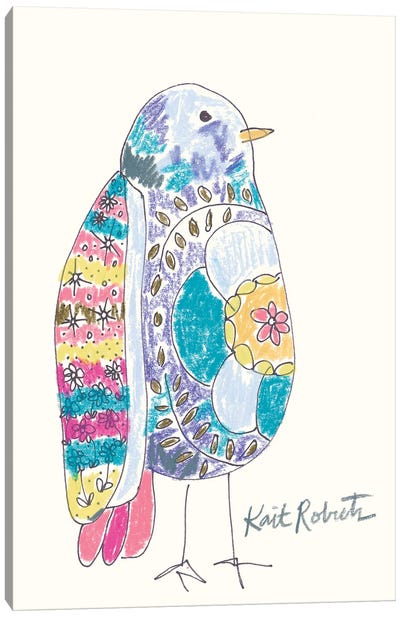 Janice The Bird Canvas Art Print - Kait Roberts