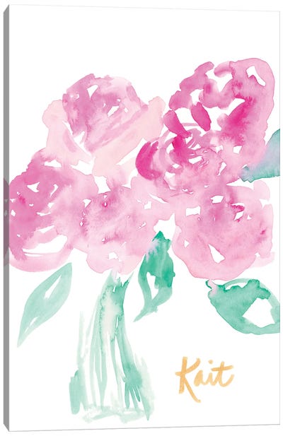 Pretty In Pink Canvas Art Print - Kait Roberts