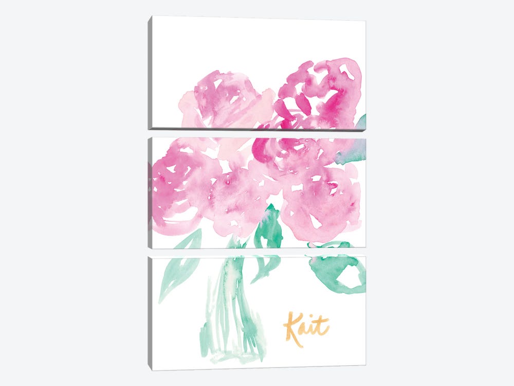 Pretty In Pink by Kait Roberts 3-piece Canvas Artwork
