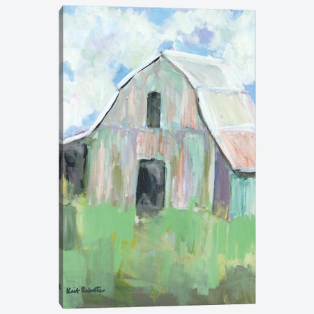 Pastel Barn I Canvas Print #KAI273} by Kait Roberts Canvas Art Print