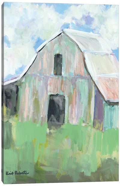 Pastel Barn I Canvas Art Print - Kait Roberts