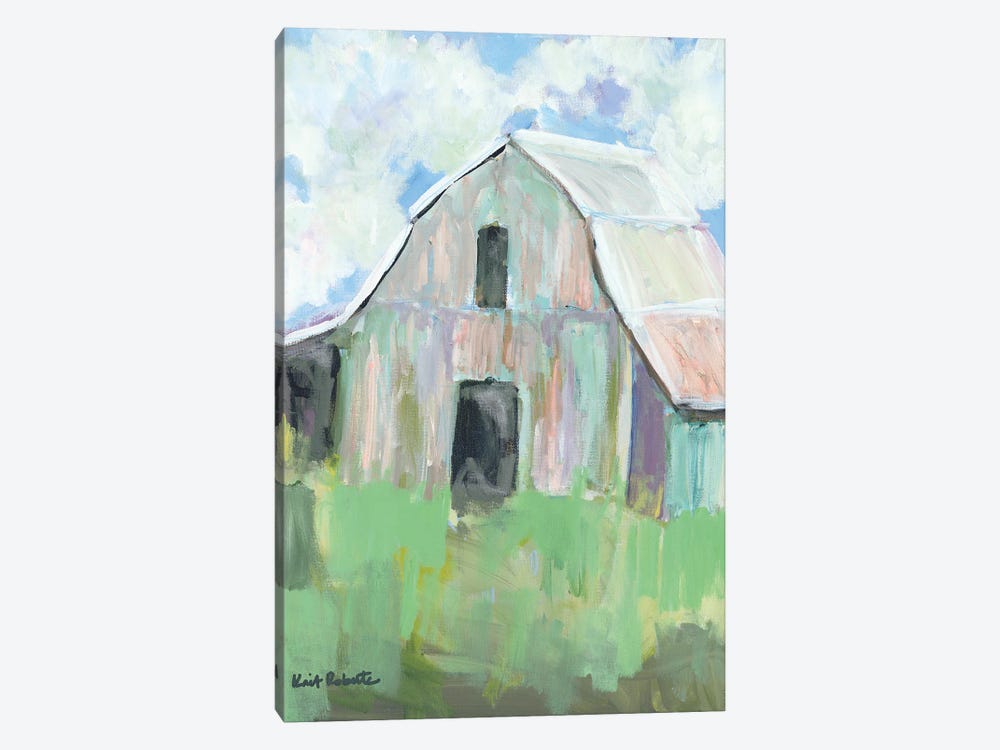 Pastel Barn I by Kait Roberts 1-piece Canvas Wall Art