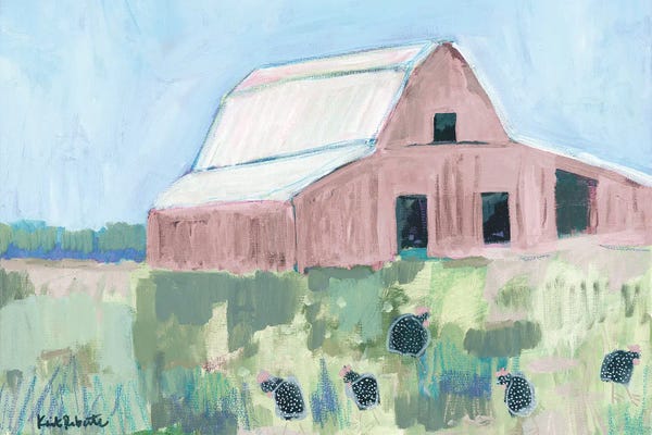 Farms: Pastel Barn II by Kait Roberts