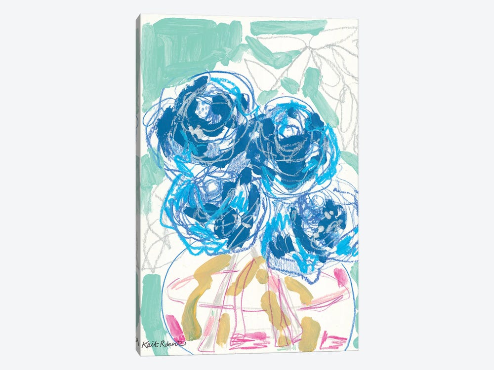 Nightstand Blooms In Water by Kait Roberts 1-piece Canvas Print