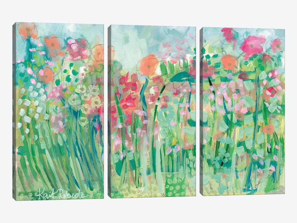 Growing Things I by Kait Roberts 3-piece Canvas Art Print