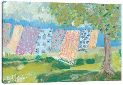 Laundry Day Canvas Art Print - Kait Roberts