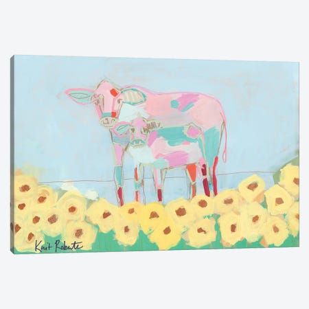 Rory and Teal Canvas Print #KAI91} by Kait Roberts Canvas Art Print