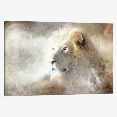 Golden Lion Canvas Print #KAJ101} by Katrina Jones Canvas Print