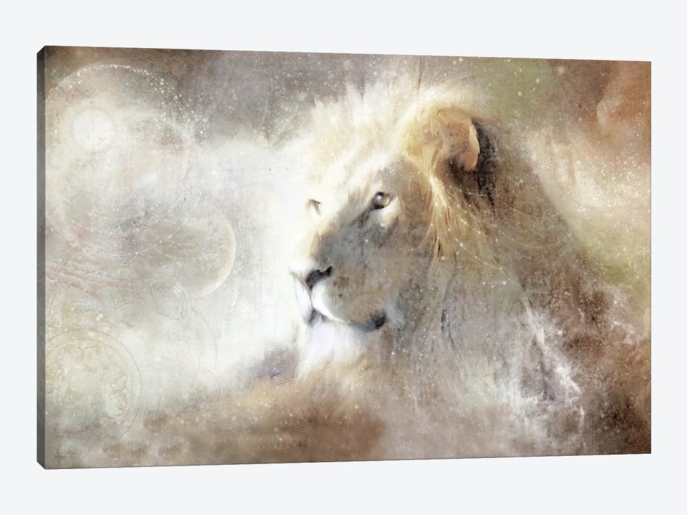 Golden Lion by Katrina Jones 1-piece Canvas Print