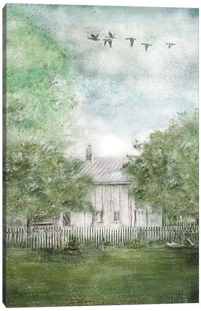 Old Spring House Canvas Art Print