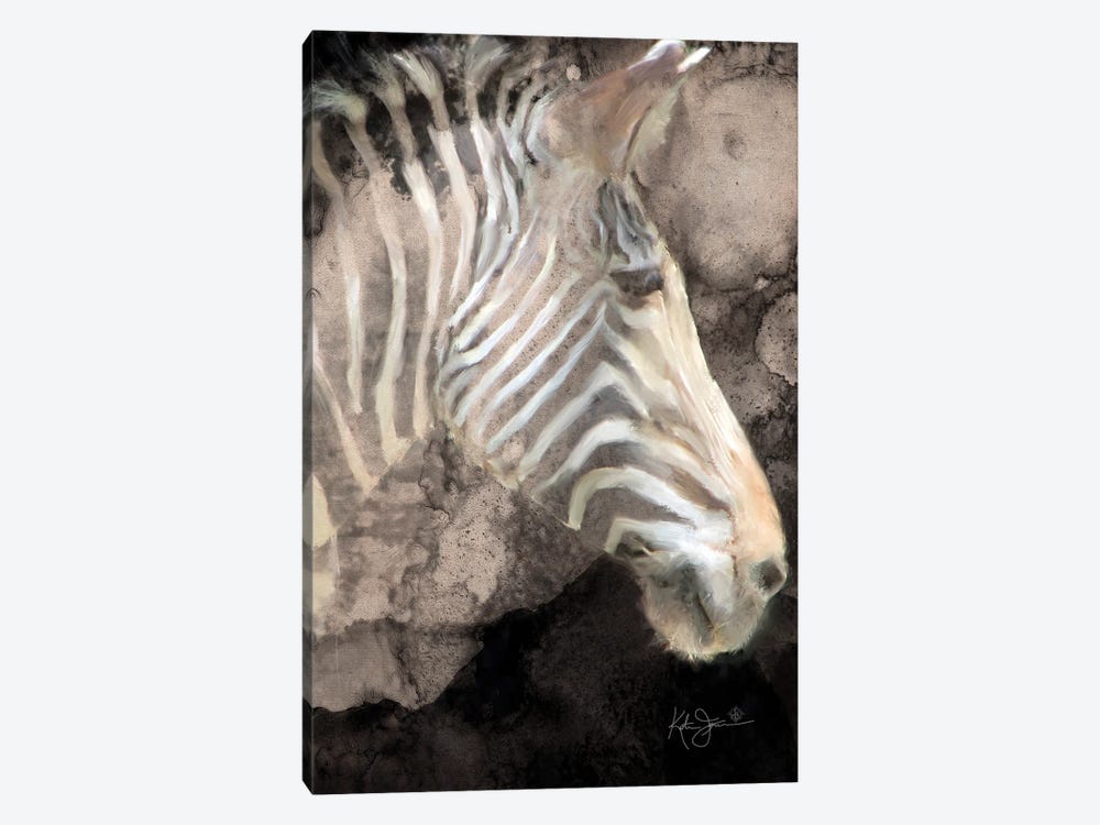 Portrait Of A Zebra by Katrina Jones 1-piece Art Print
