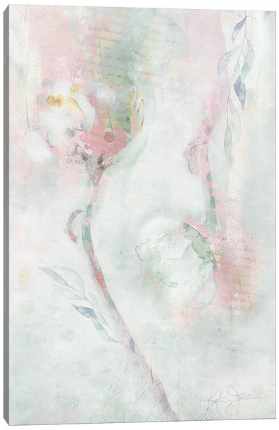 Ranunculus Pair Canvas Art Print - Katrina Jones