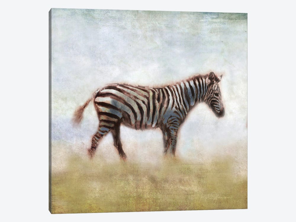 Serengeti Series Zebra by Katrina Jones 1-piece Canvas Art