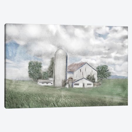 Summer Country Barn Canvas Print #KAJ126} by Katrina Jones Canvas Artwork