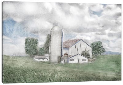 Summer Country Barn Canvas Art Print - Katrina Jones