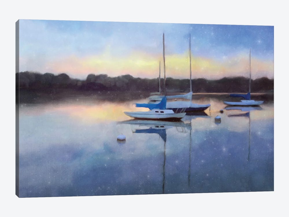 Sunrise Marina by Katrina Jones 1-piece Canvas Art Print