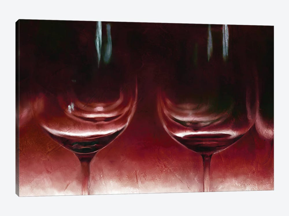 Burgandy Wine by Katrina Jones 1-piece Canvas Art Print