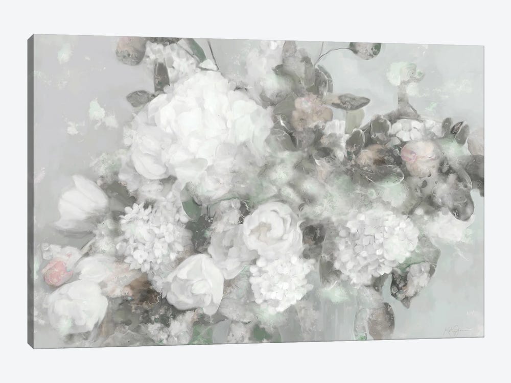 Blushign Blooms by Katrina Jones 1-piece Canvas Print