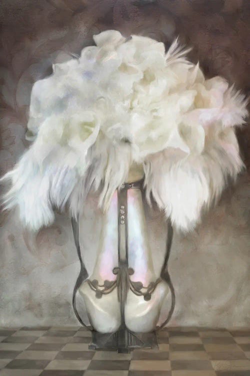 White Feather Deco Bouquet