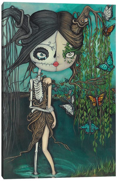Skeleton Willow Canvas Art Print - Kelly Ann Kost