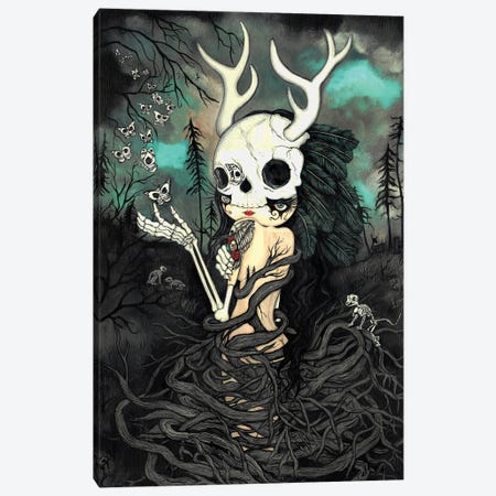 Dark Forest Canvas Print #KAK13} by Kelly Ann Kost Canvas Print