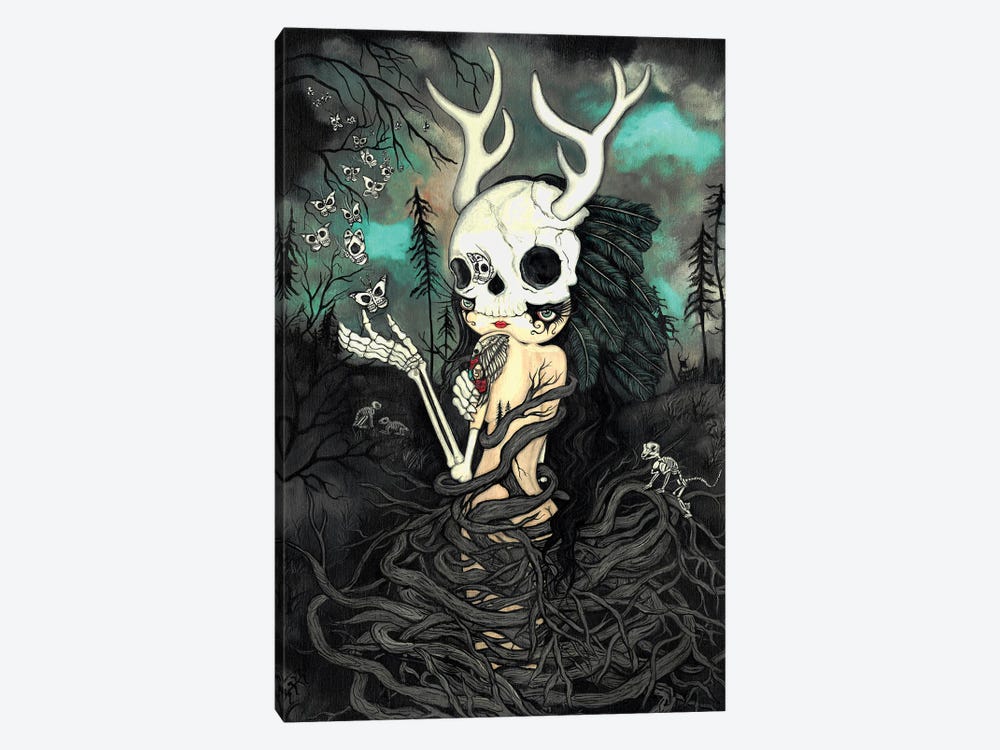 Dark Forest by Kelly Ann Kost 1-piece Canvas Art Print
