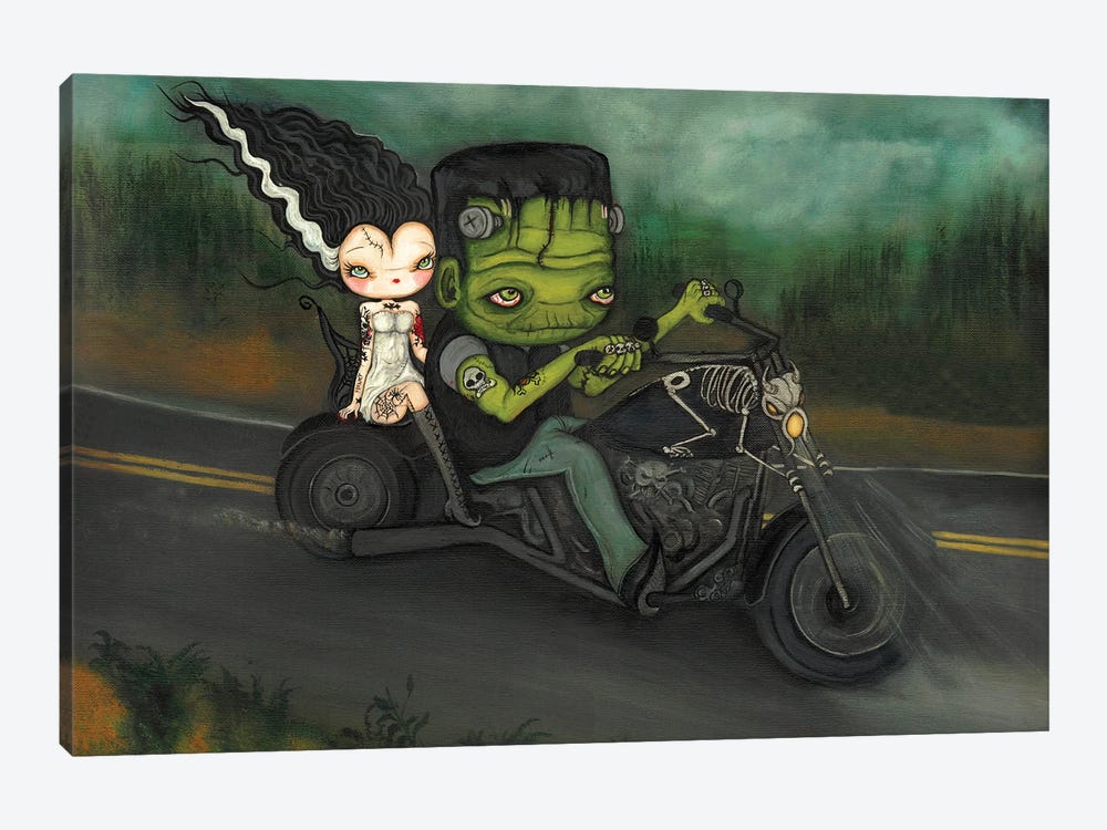 Harley Frankenstein by Kelly Ann Kost 1-piece Canvas Print