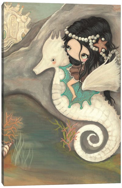 Seahorse Castle Canvas Art Print - Kelly Ann Kost