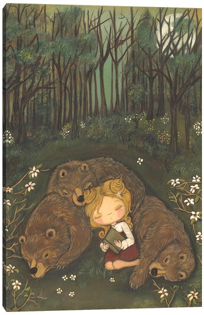 Goldie's Dream Canvas Art Print - Fairytale Scenes