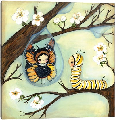 Inner Beauty Canvas Art Print - Monarch Butterflies