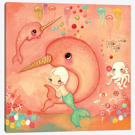 Candy Sea Canvas Print #KAK40} by Kelly Ann Kost Canvas Artwork