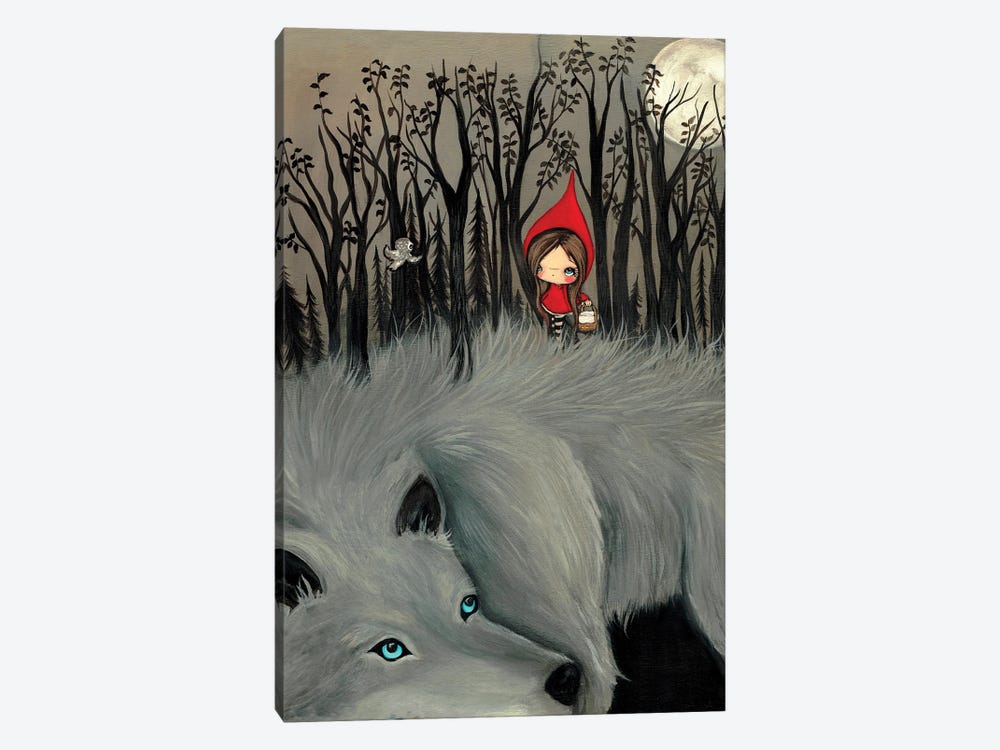 The Dark Fur Forest by Kelly Ann Kost 1-piece Canvas Print