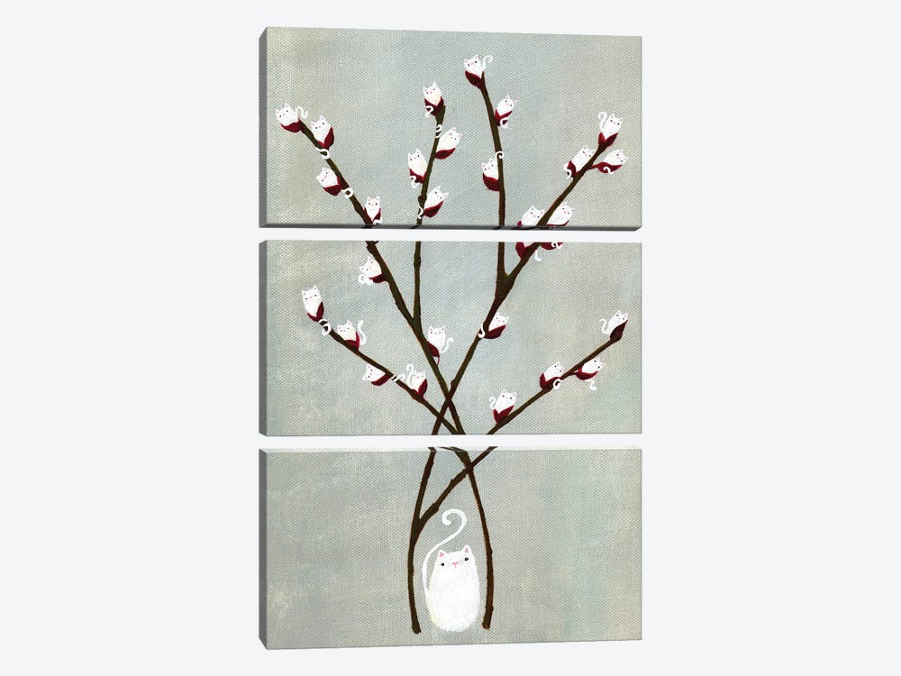 Sophie's Willow by Kelly Ann Kost 3-piece Canvas Art