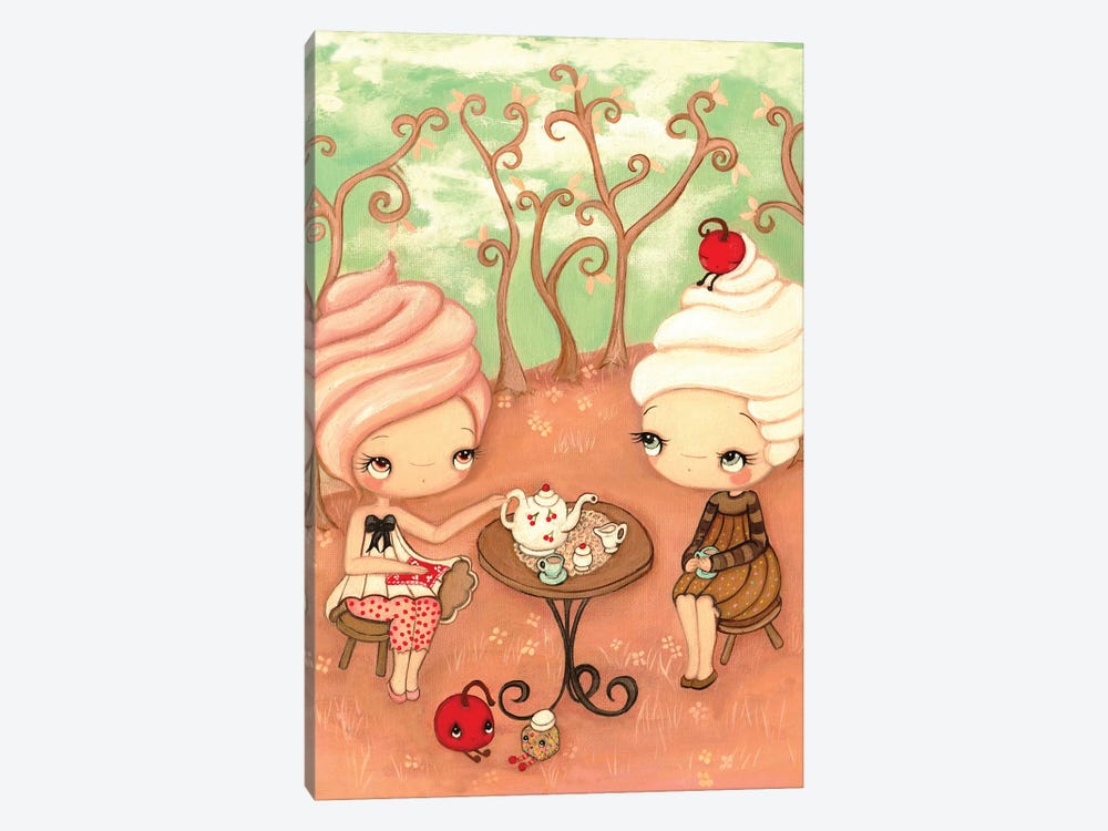 Tea and Cakes by Kelly Ann Kost 1-piece Canvas Art