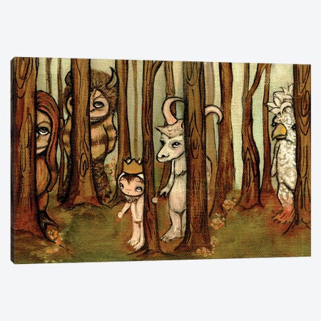 Wild Forest Canvas Print #KAK68} by Kelly Ann Kost Canvas Artwork