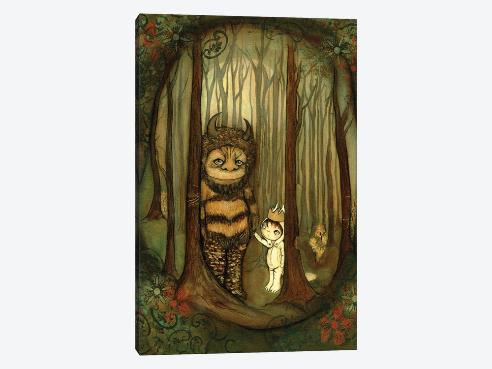Wild Things by Kelly Ann Kost 1-piece Canvas Artwork