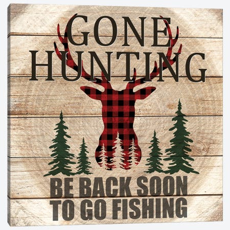 Gone Hunting Canvas Print #KAL1035} by Kimberly Allen Canvas Art