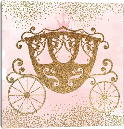 Little Princess Pink III Canvas Art Print - Carriage & Wagon Art