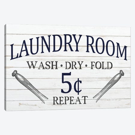 Laundry Room Canvas Print #KAL105} by Kimberly Allen Canvas Art