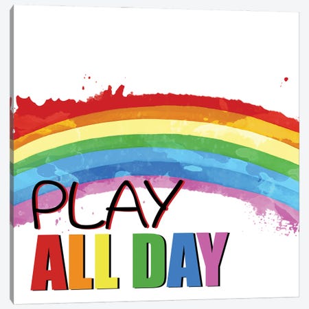Play All Day I Canvas Print #KAL1080} by Kimberly Allen Canvas Art
