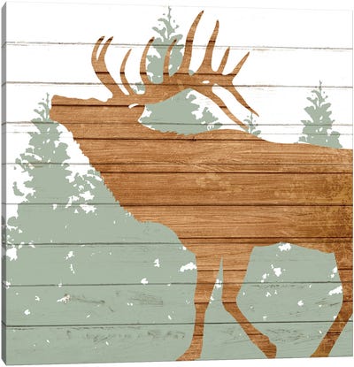 Woods III Canvas Art Print - Elk Art