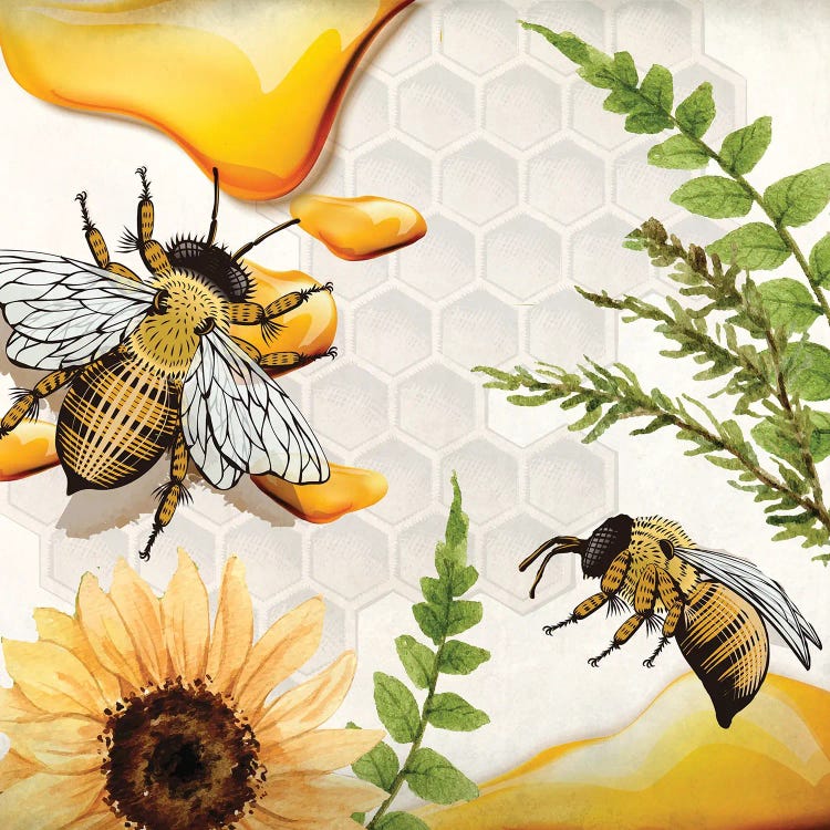 Bee Keep II by Kimberly Allen wall art
